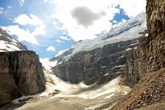 28 Victoria Glacier Rises To Abbot Hut On Abbot Pass Between Mount Lefroy And Mount Victoria From Plain Of Six Glaciers Viewpoint Near Lake Louise